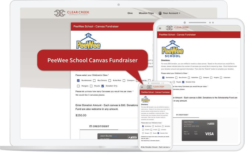 Custom Form Fundraising