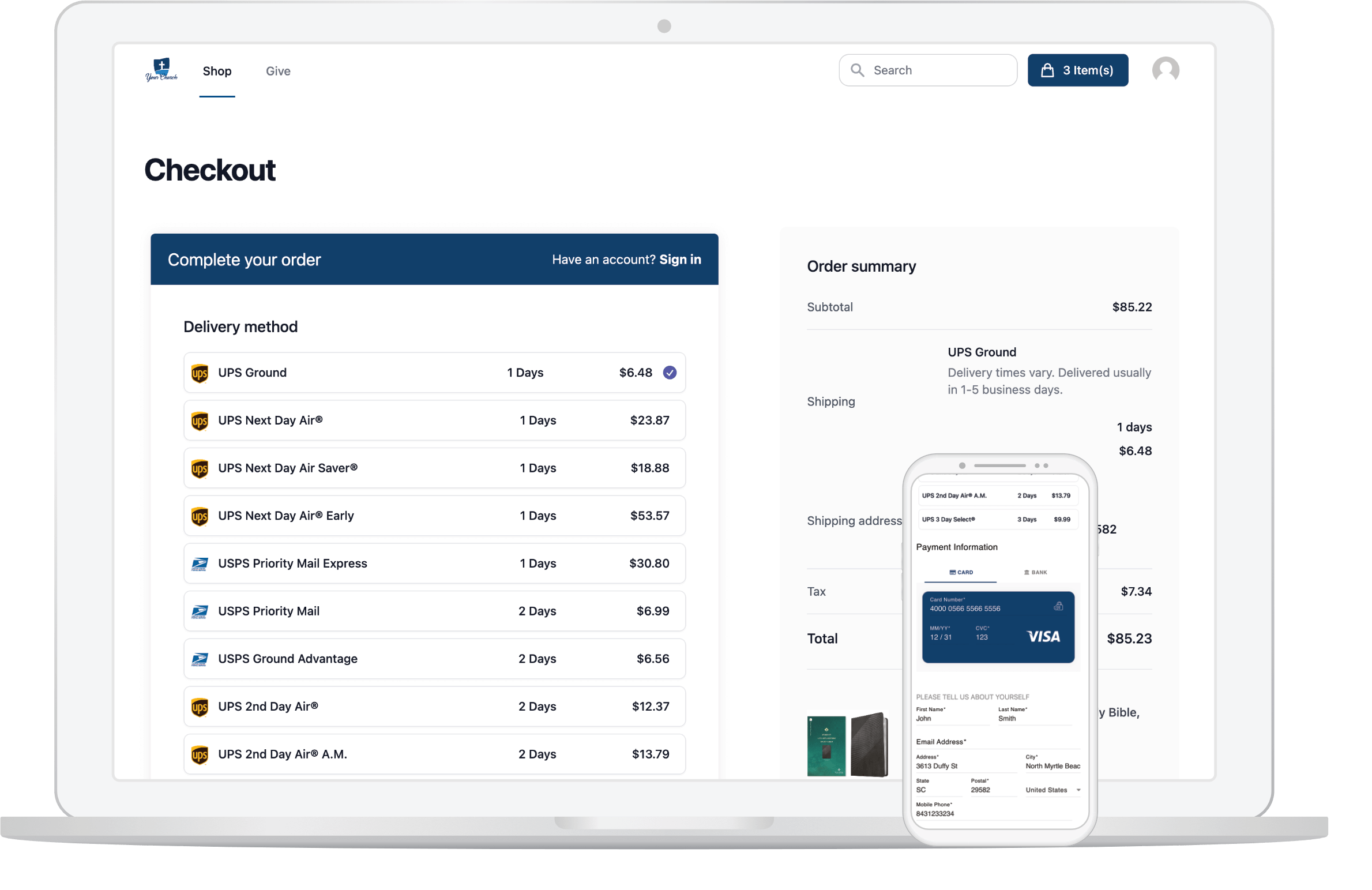 E-Commerce Easy Checkout
