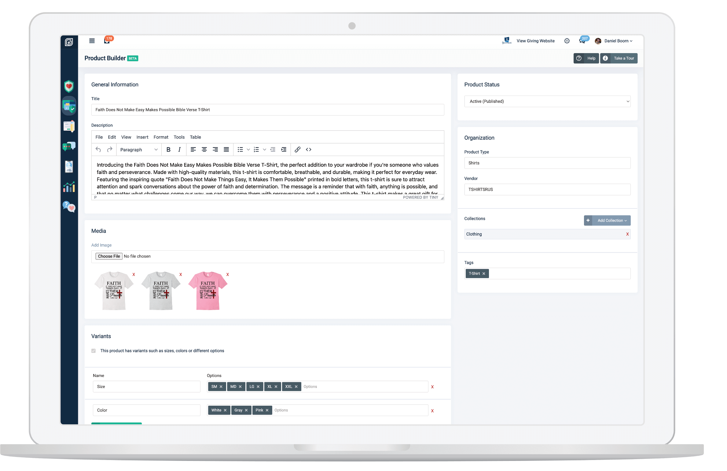 E-Commerce Product Builder