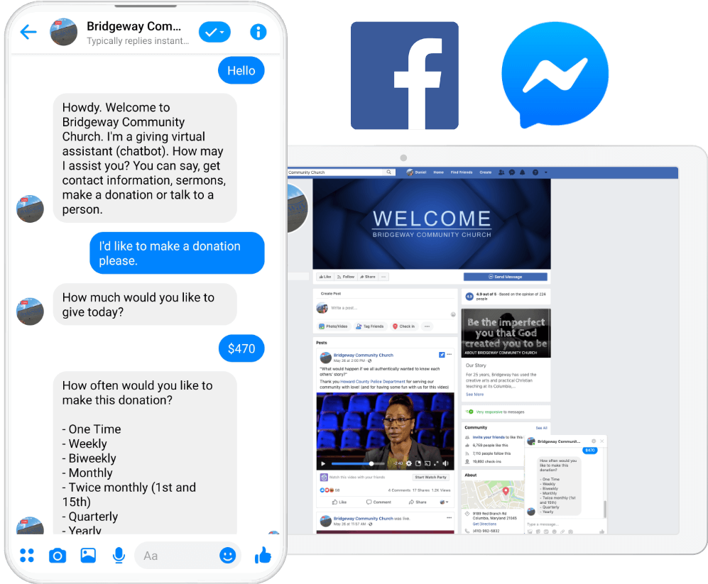 Facebook Messenger Giving