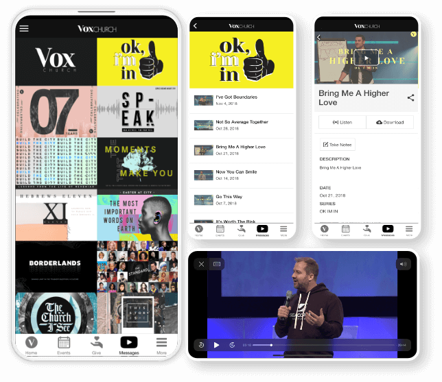 Online Giving Church App Sermon Media Platform